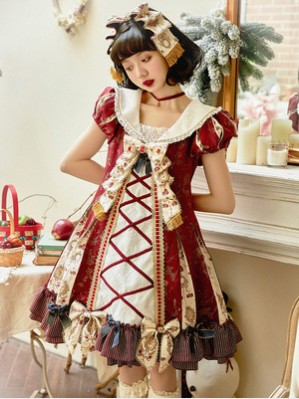 Seven Dwarfs Classic Lolita Dress OP by Classical Puppets (CP18)